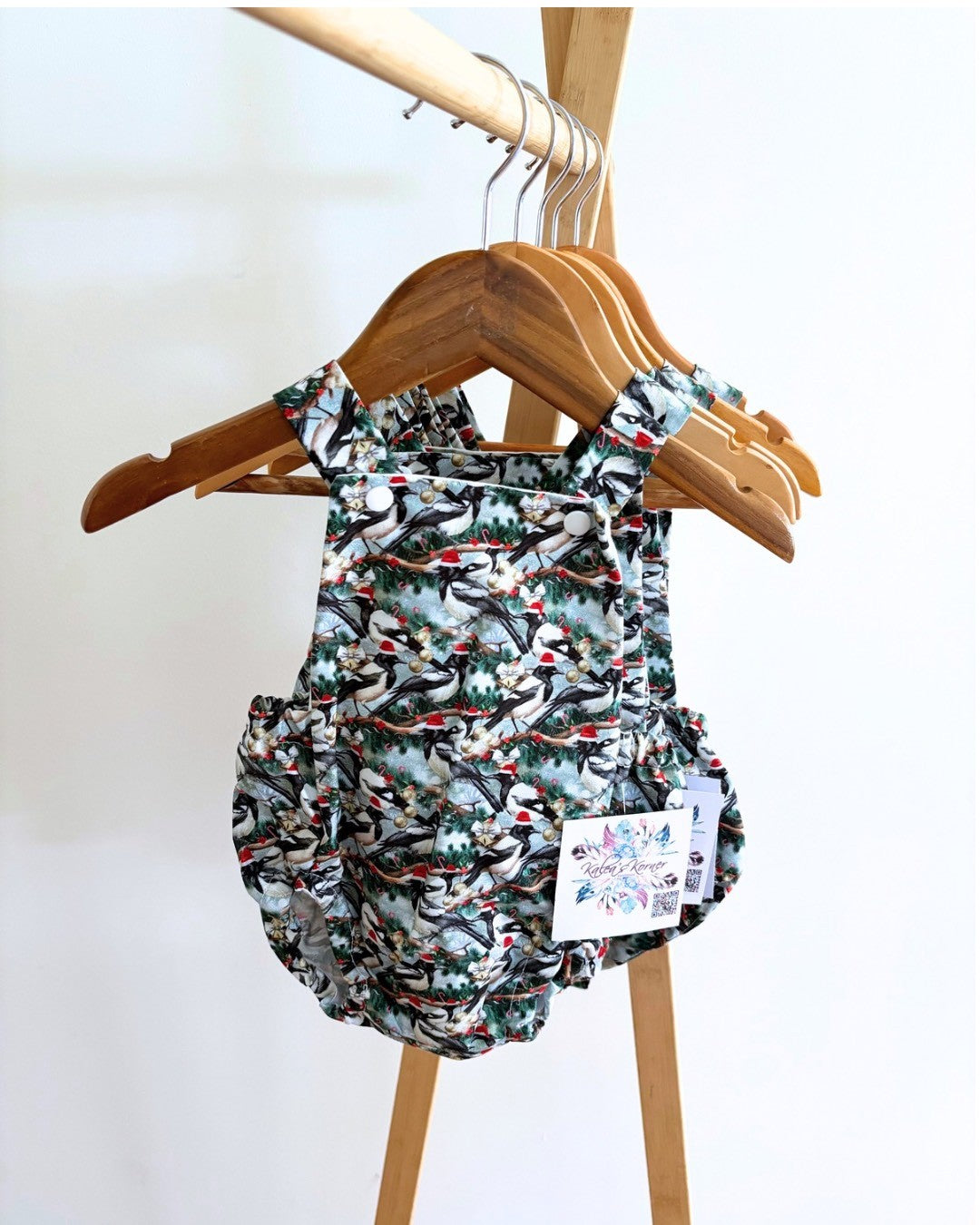 Christmas Magpie Playsuit