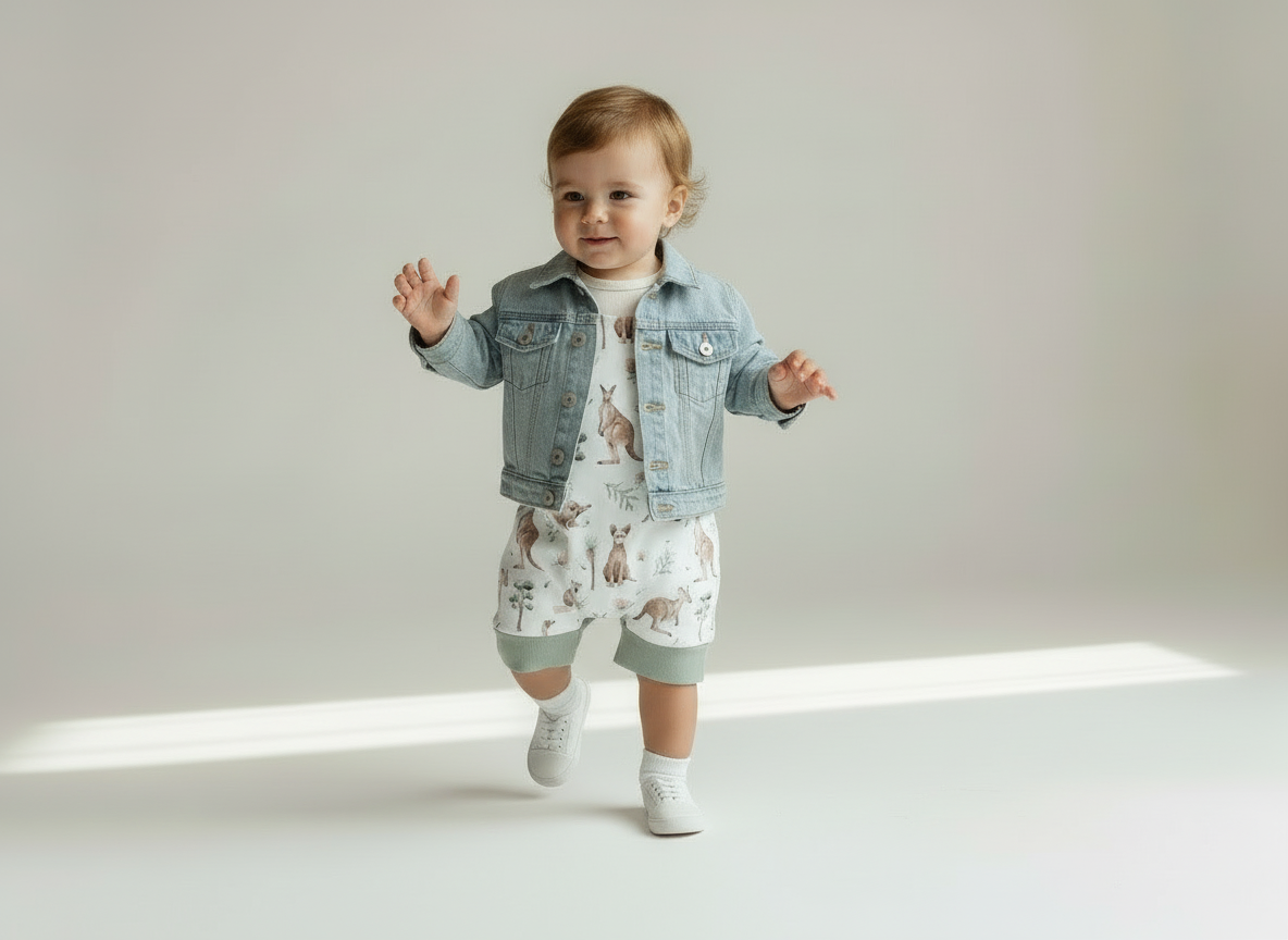 Aussie Animals Romper (White)