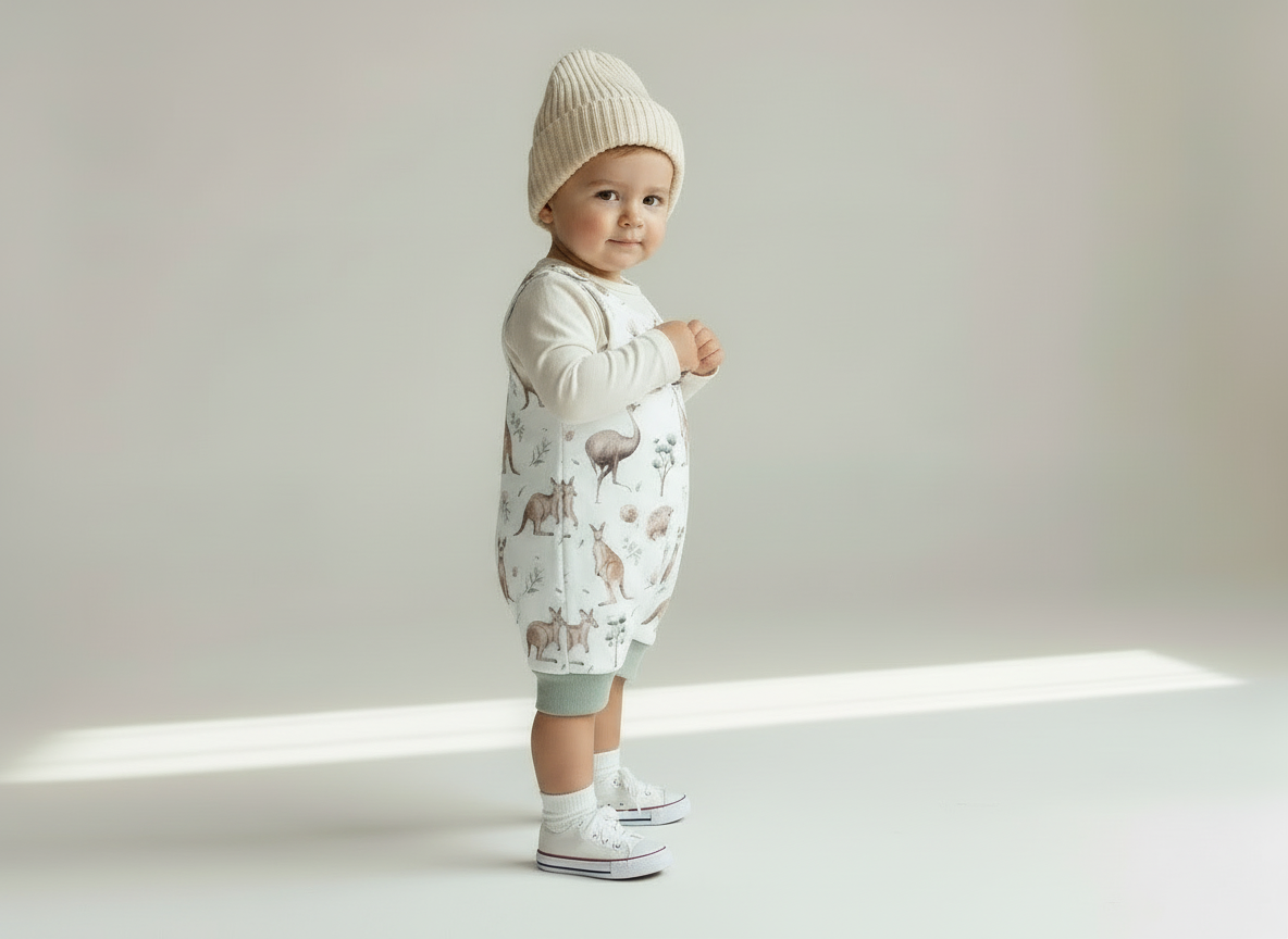 Aussie Animals Romper (White)