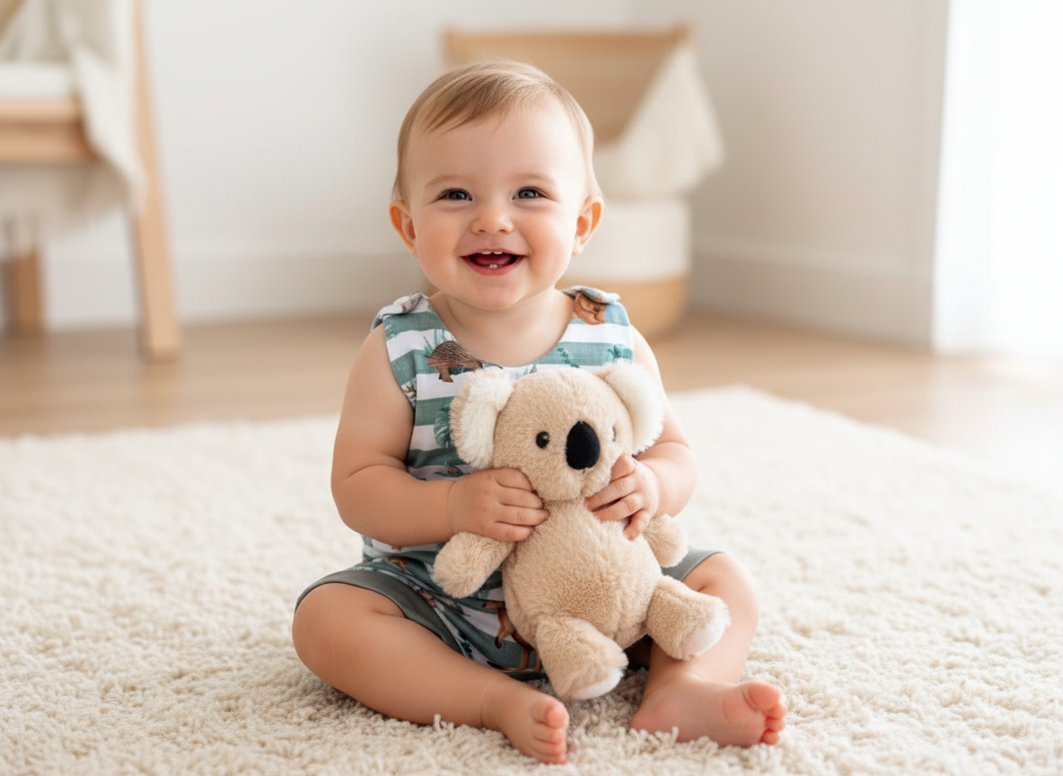 Aussie Animals Stripe Romper