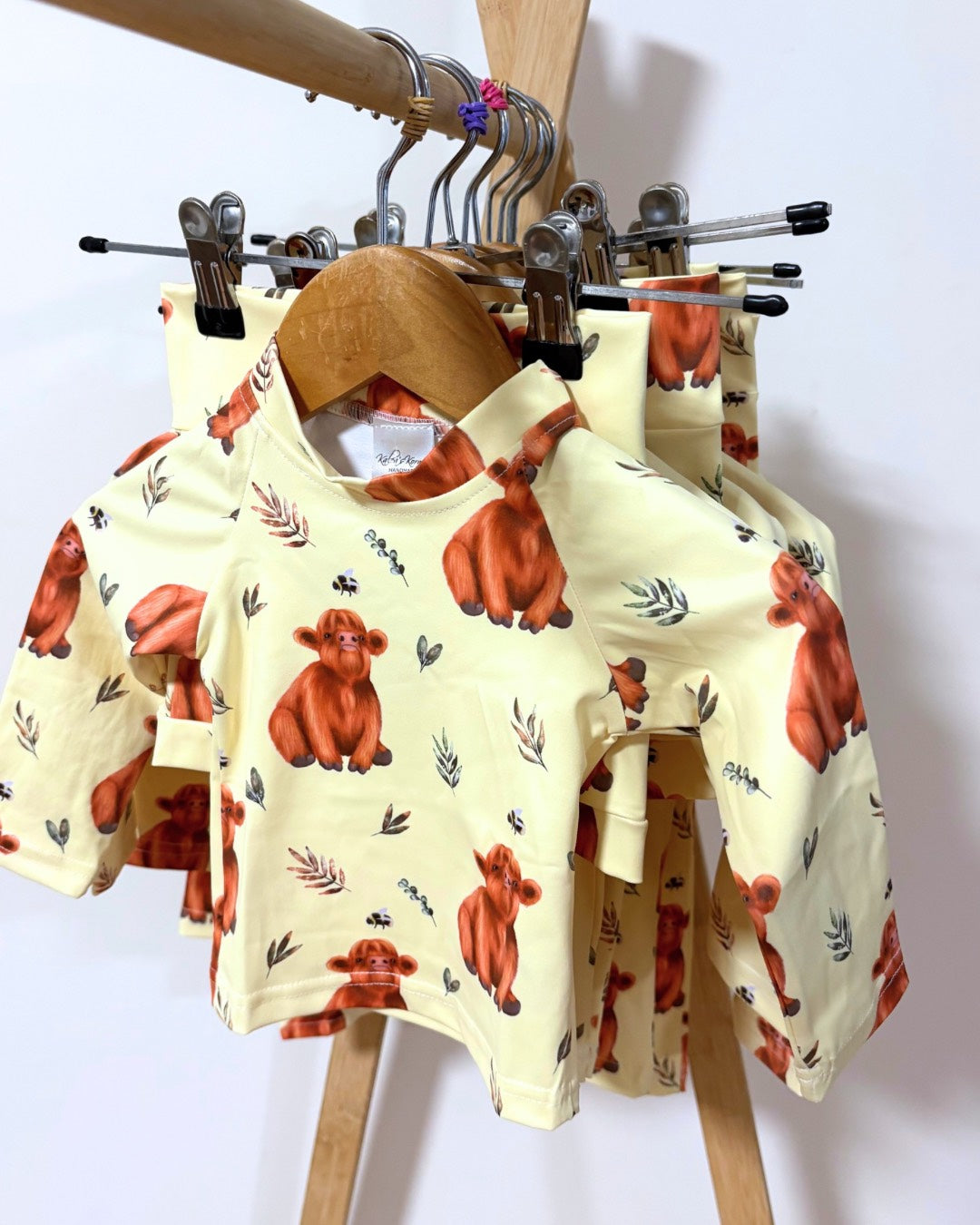 Highland Cow Rashie Set