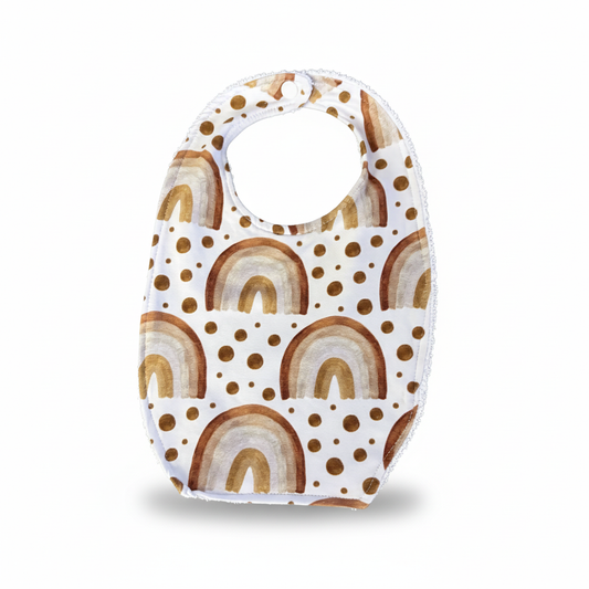 Handmade baby bib for feeding and dribbles soft baby accessory