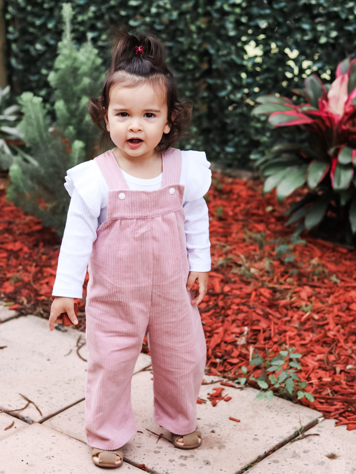 Corduroy Overalls - Musk