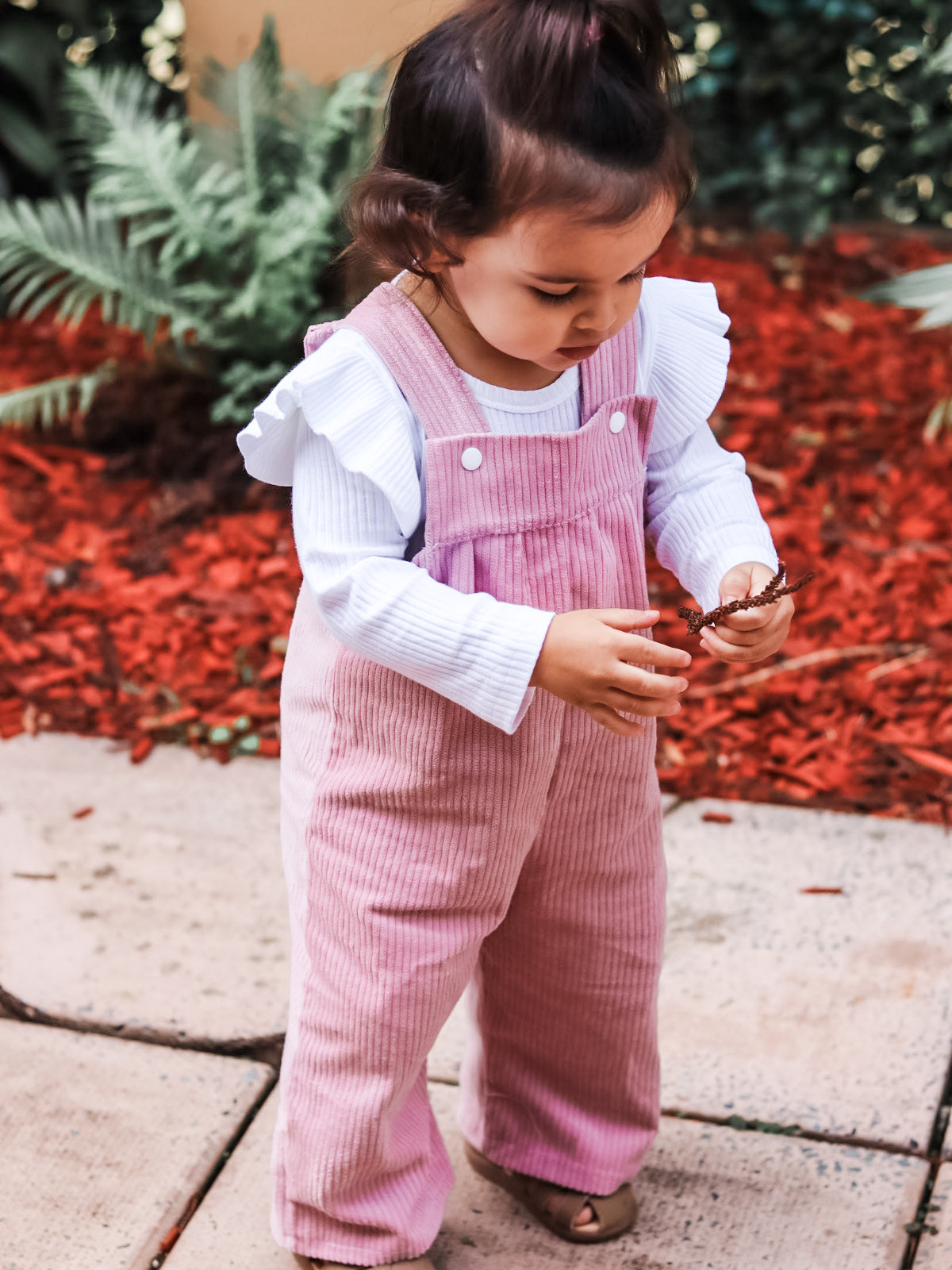 Corduroy Overalls - Musk