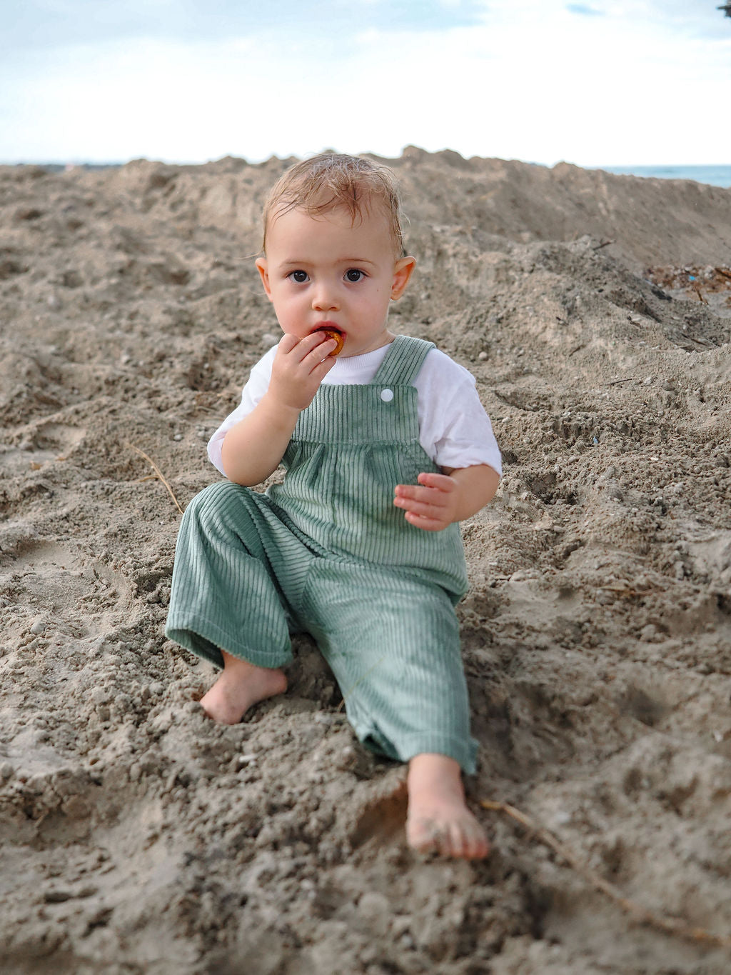 Corduroy Overall - Sage