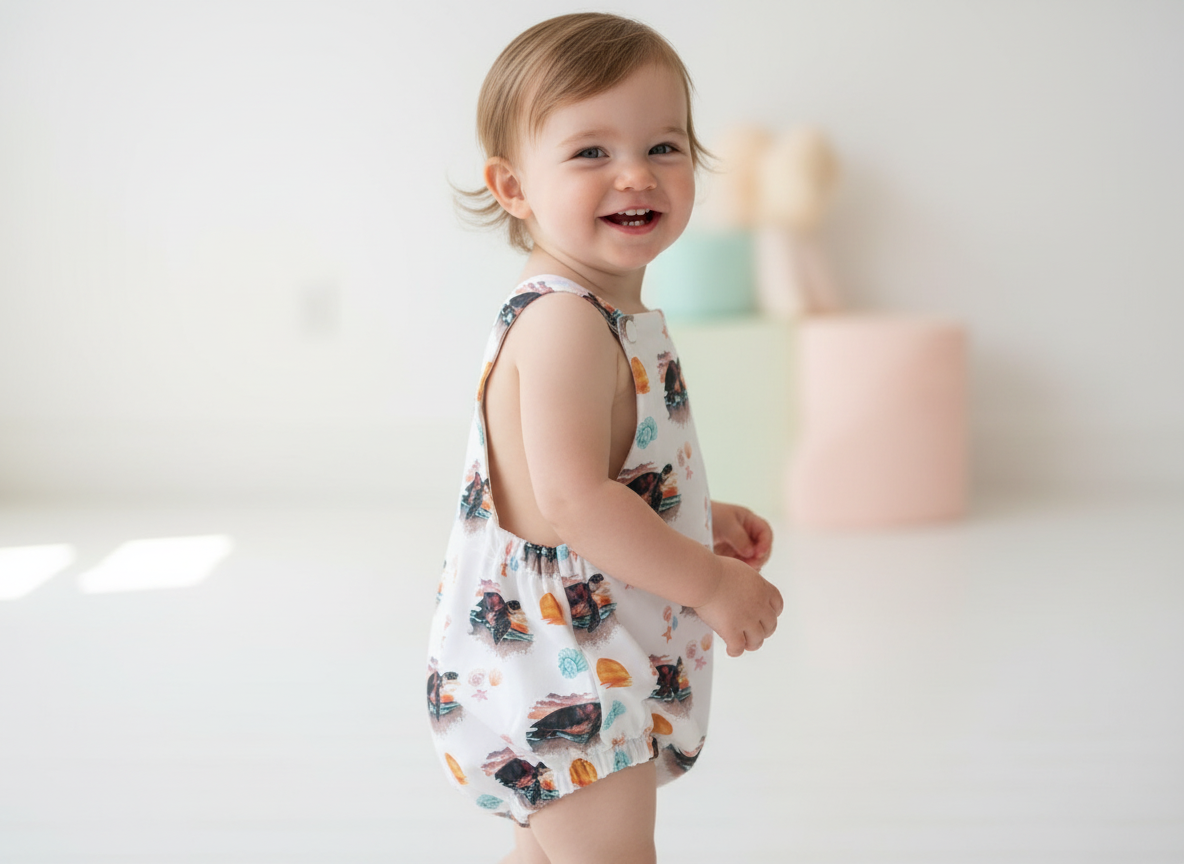 Turtle Sunset Playsuit