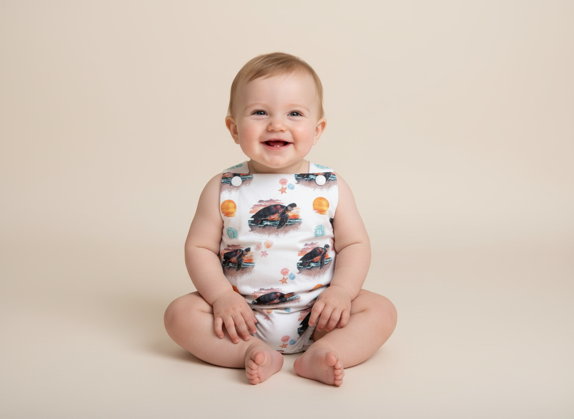 Turtle Sunset Playsuit