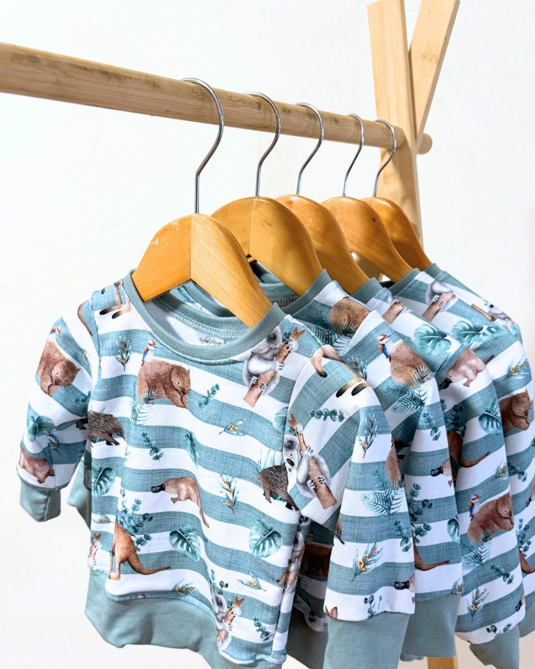 Aussie Animals Stripe Sweatshirt