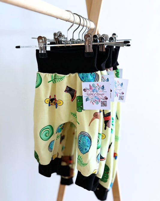 Kiwiana Harem Pants (Yellow)
